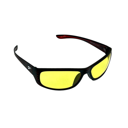 Flying Eyes Golden Eagle Sport Narrow Satin Tortoise sunglasses with Yellow lenses