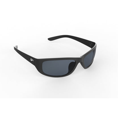 Flying Eyes Golden Eagle Sport Standard Matte Black sunglasses with Dark Solid Gray lenses