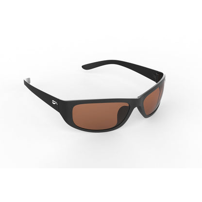 Flying Eyes Golden Eagle Sport Standard Matte Black sunglasses with Polarized Solid Copper lenses