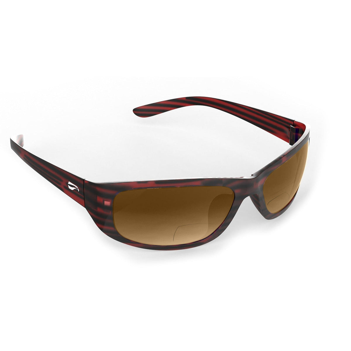 Flying Eyes Golden Eagle Sport Standard Satin Tortoise bifocal sunglasses with Gradient Copper lenses