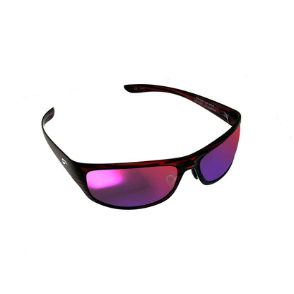 Flying Eyes Golden Eagle Sport Standard Satin Tortoise sunglasses with Mirrored Sunset lenses