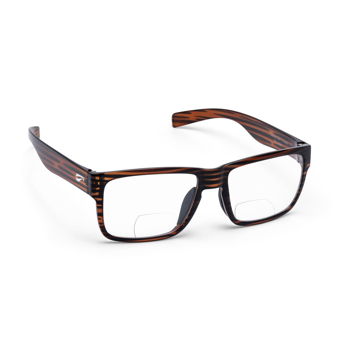 Flying Eyes Kingfisher Narrow bifocal sunglasses, Tortoise frame with Clear lenses
