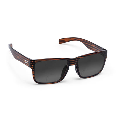 Flying Eyes Kingfisher Narrow bifocal sunglasses, Tortoise frame with Gradient Gray lenses