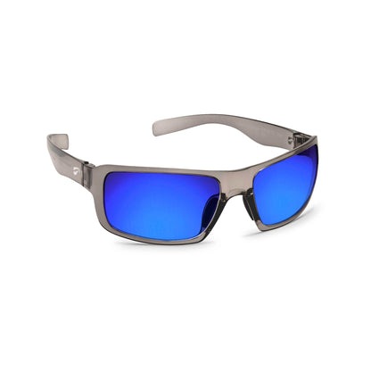 Flying Eyes Kingfisher Sport Standard Translucent Gray with Mirrored Sapphire lens aviation sunglasses