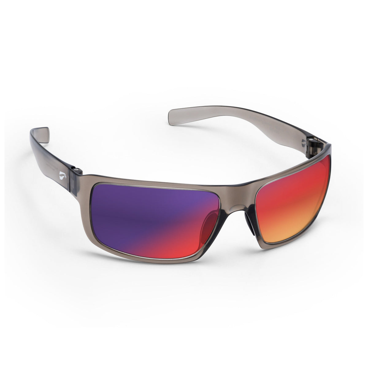 Flying Eyes Kingfisher Sport Wide Translucent Gray with Mirrored Sunset lens aviation sunglasses