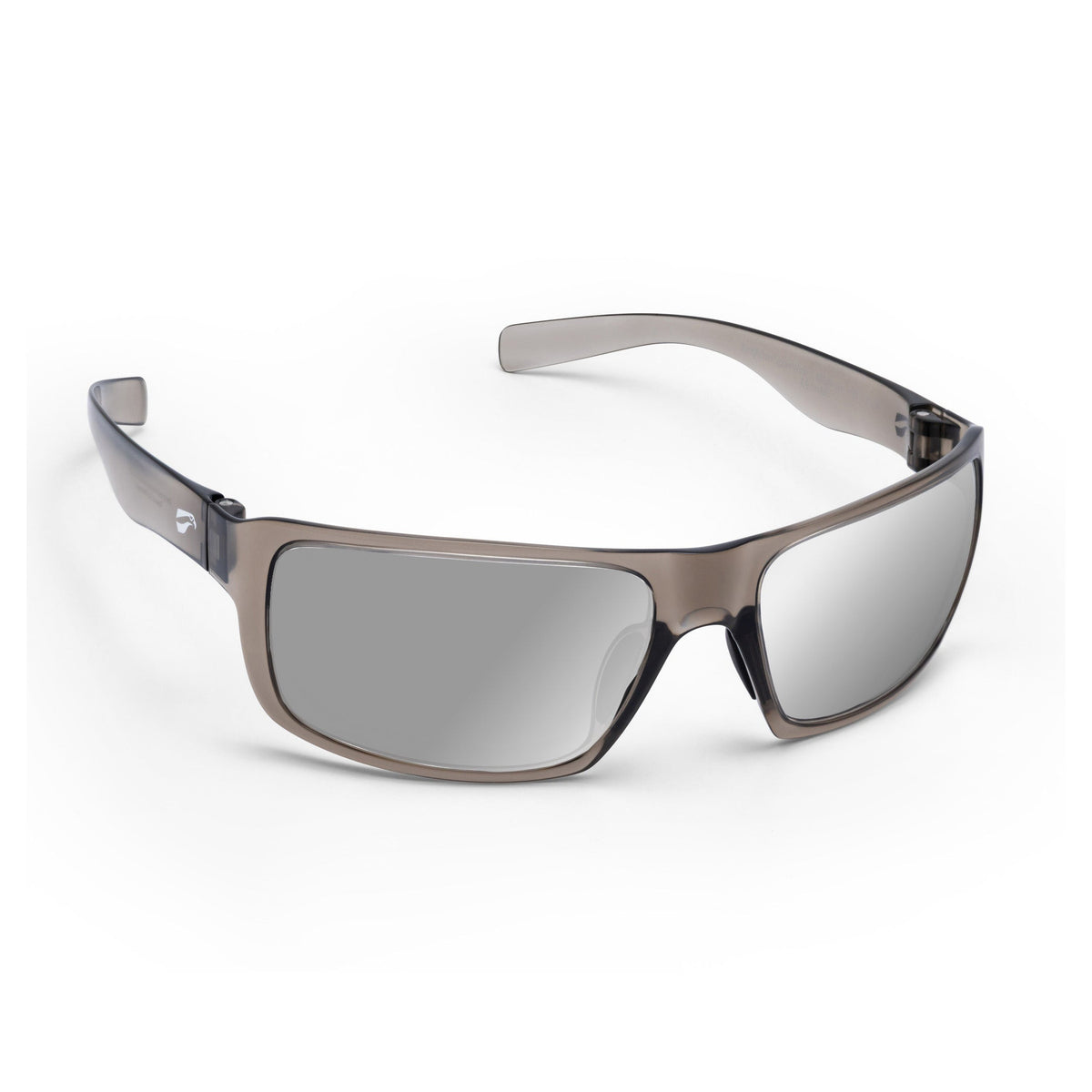 Flying Eyes Kingfisher Sport Wide Translucent Gray with Mirrored Onyx lens aviation sunglasses