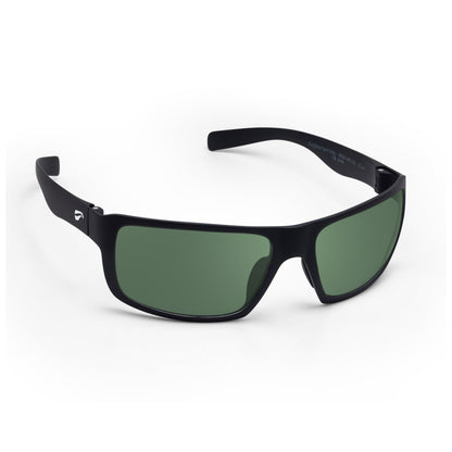 Flying Eyes Kingfisher Sport Wide Matte Black with G15 (Neutral Green) lens aviation sunglasses