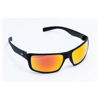 Flying Eyes Kingfisher Sport Wide Matte Black with Mirrored Rose lens aviation sunglasses
