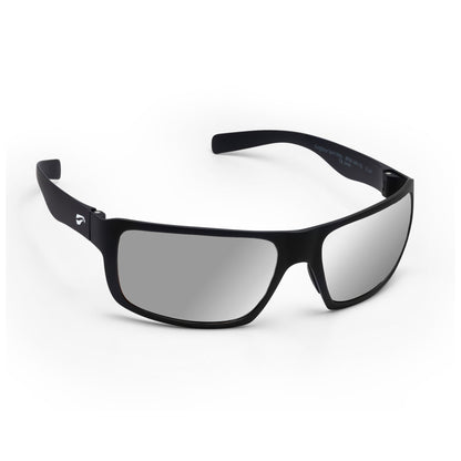 Flying Eyes Kingfisher Sport Wide Matte Black with Mirrored Onyx lens aviation sunglasses