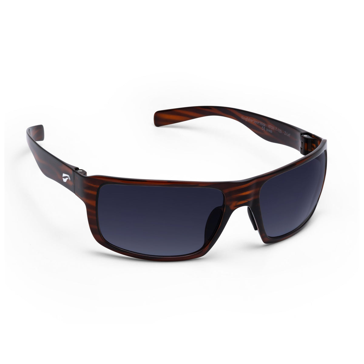 Flying Eyes Kingfisher Sport Wide Tortoise with Dark Solid Gray lens aviation sunglasses