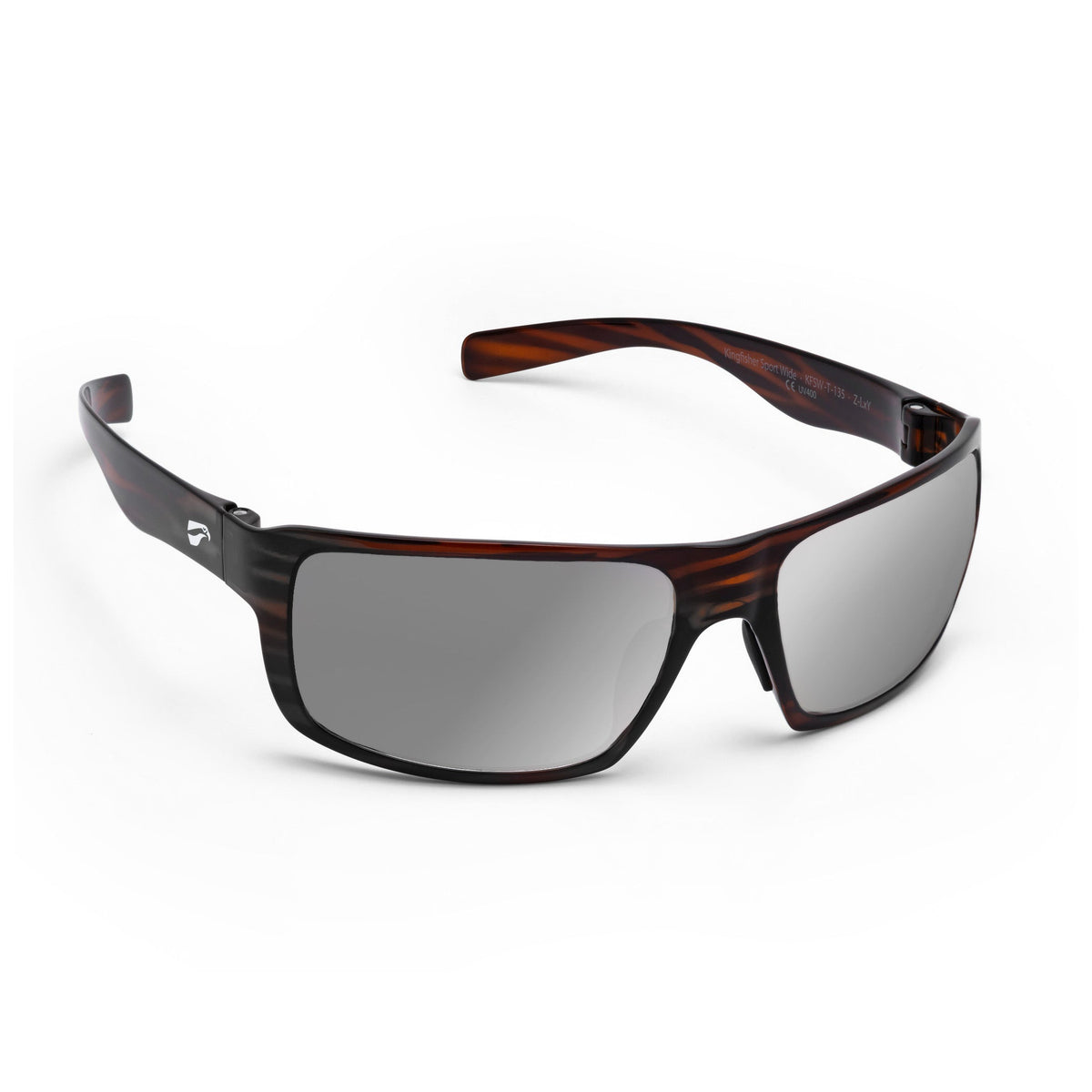 Flying Eyes Kingfisher Sport Wide Tortoise with Mirrored Onyx lens aviation sunglasses