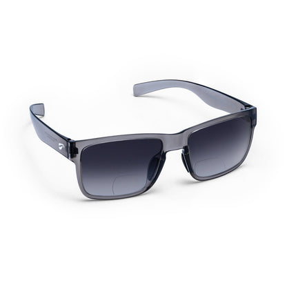 Flying Eyes Kingfisher Wide bifocal sunglasses, Translucent Gray frame with Gradient Gray lenses