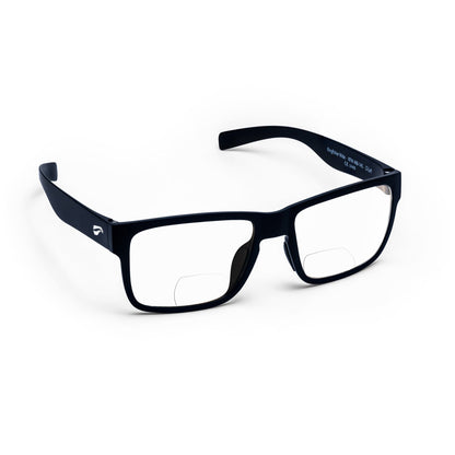 Flying Eyes Kingfisher Wide bifocal sunglasses, Matte Black frame with Clear lenses
