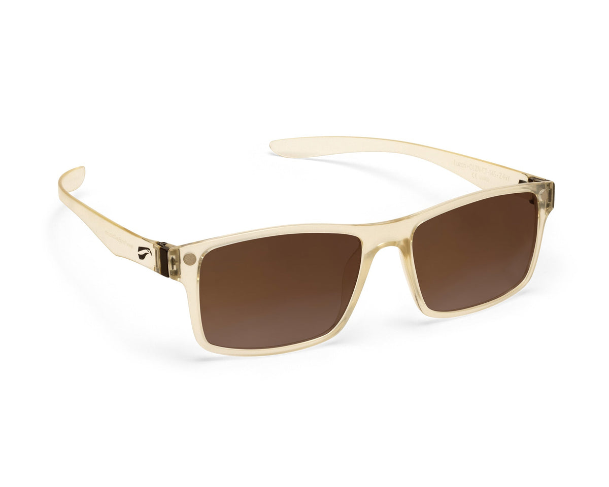 Flying Eyes Luzon Clear aviation eyewear with gradient copper lenses, manufacturer product view