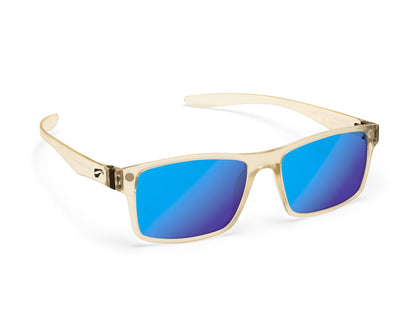 Flying Eyes Luzon Clear aviation eyewear with mirrored sunset lenses, manufacturer product view