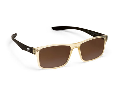 Flying Eyes Luzon Black Tie aviation eyewear with gradient copper lenses, manufacturer product view