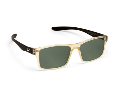 Flying Eyes Luzon Black Tie aviation eyewear with G-15 green lenses, manufacturer product view