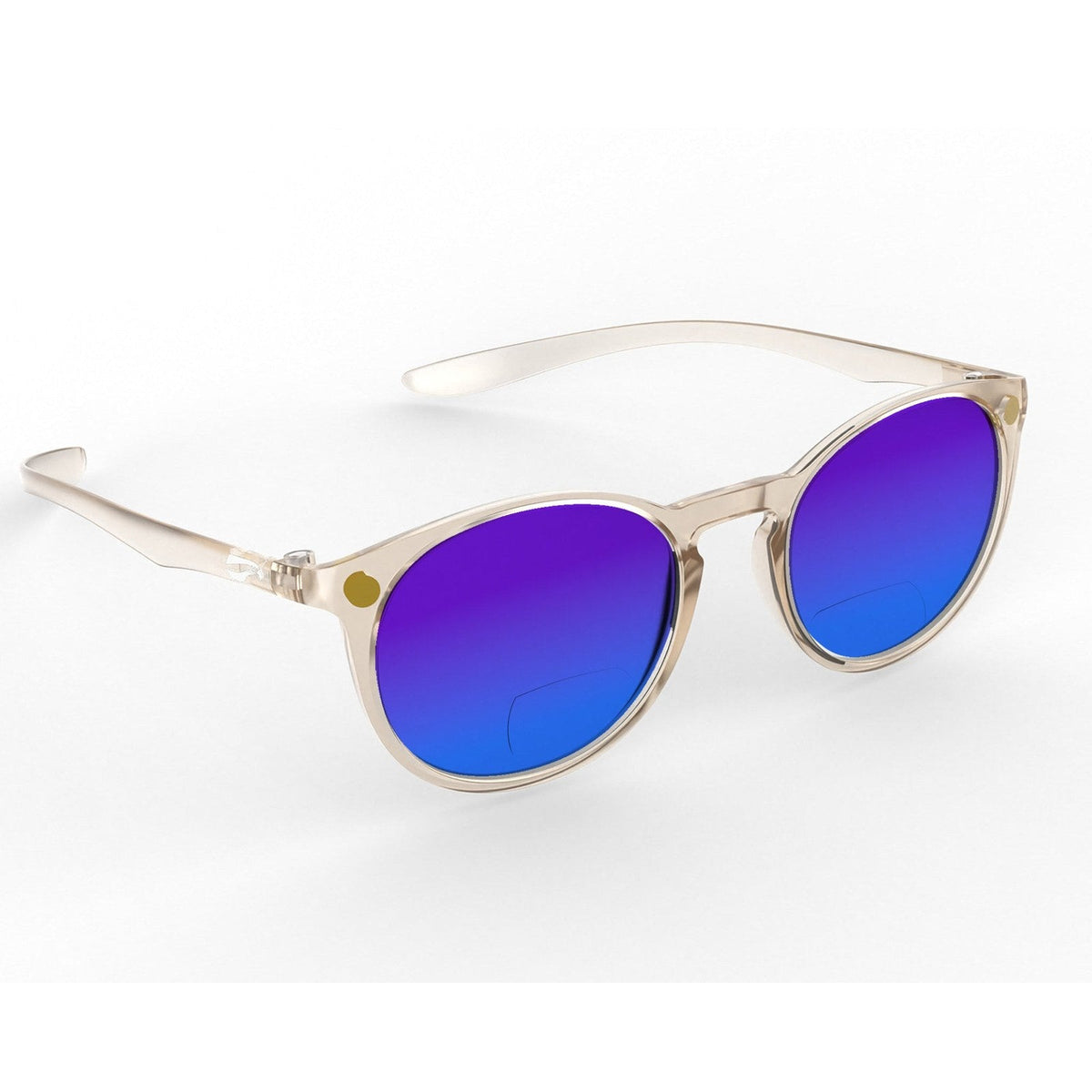 Flying Eyes ninox bifocal narrow clear gradient mirrored sapphire plus1 5