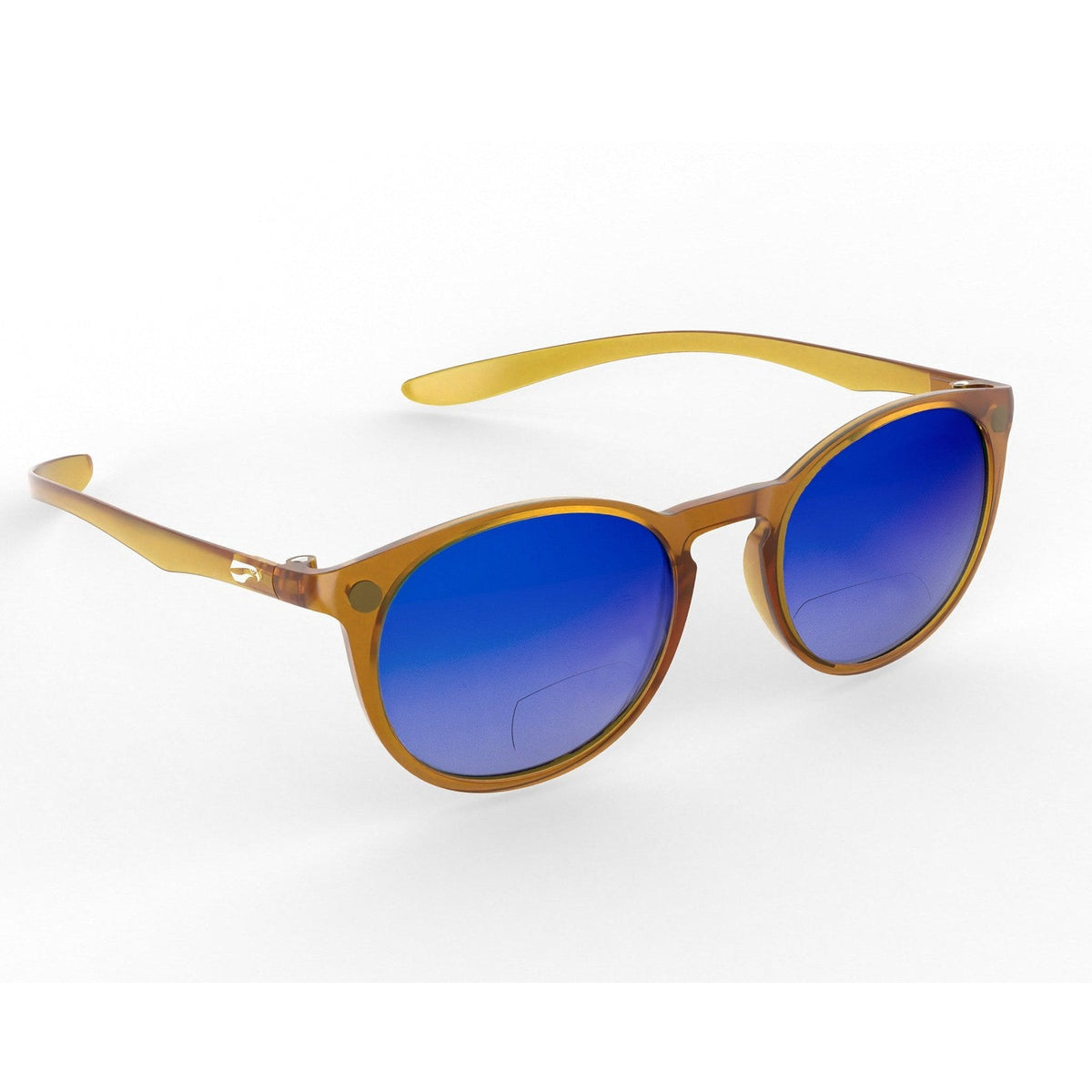 Flying Eyes ninox bifocal narrow honey brown gradient mirrored sapphire plus1 5