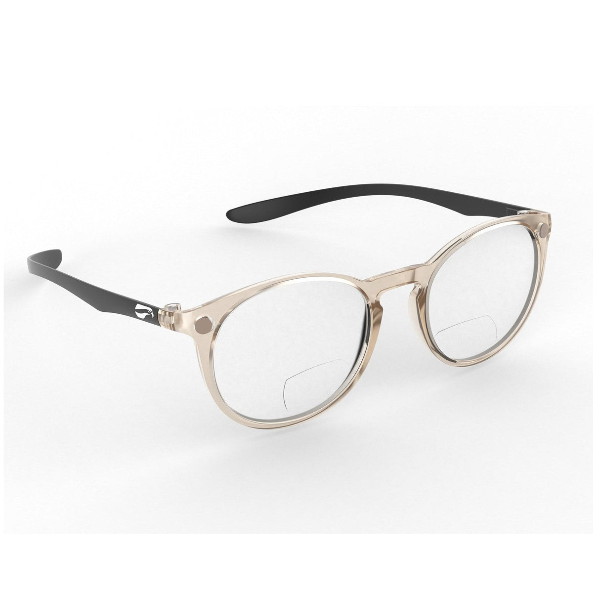 Flying Eyes Ninox bifocal standard black tie clear plus1 0