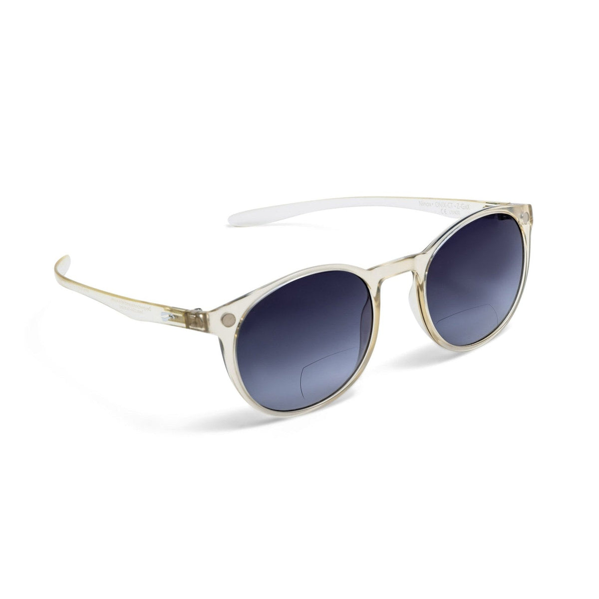 Flying Eyes ninox bifocal standard clear gradient gray plus1 5
