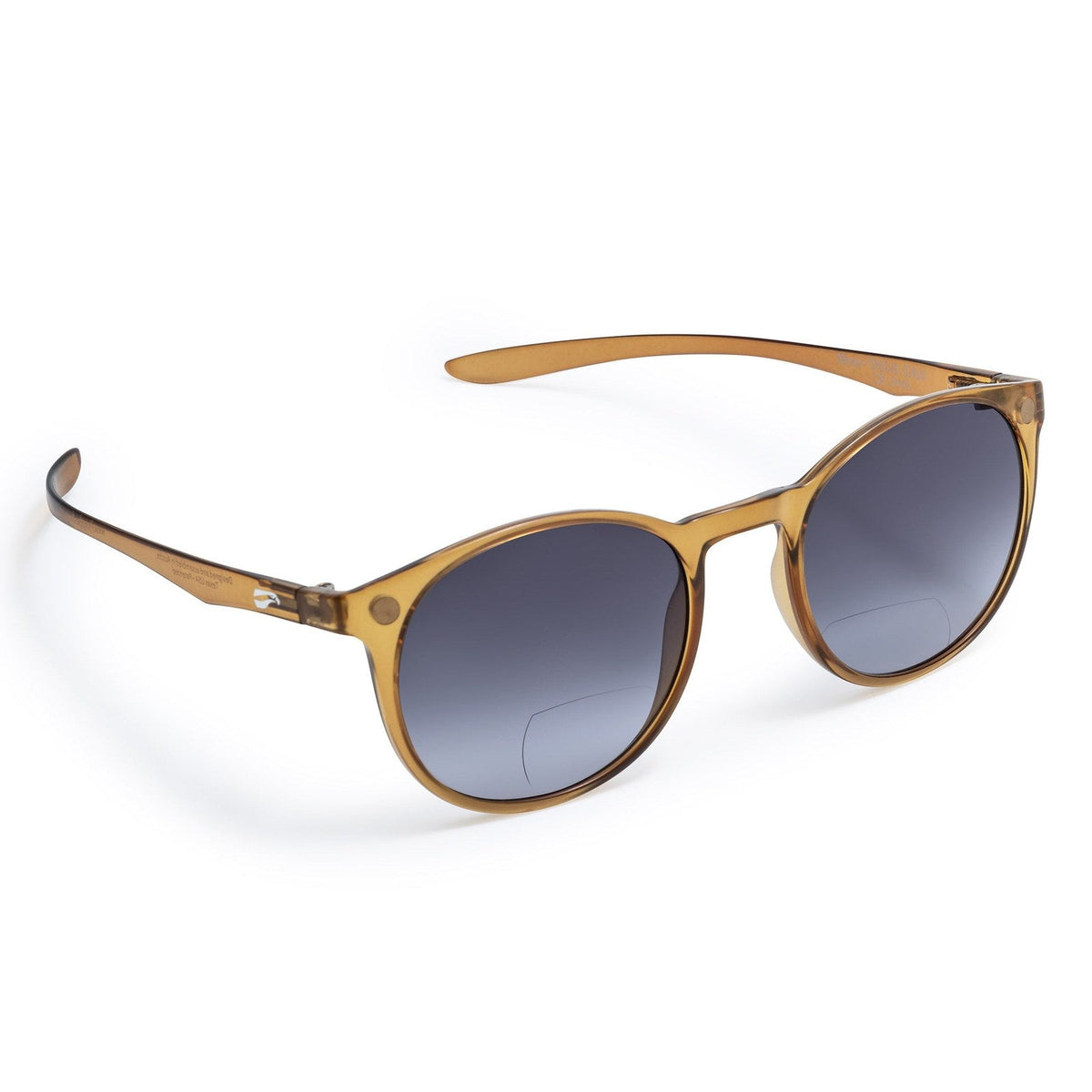 Flying Eyes ninox bifocal standard honey brown gradient gray plus1 5