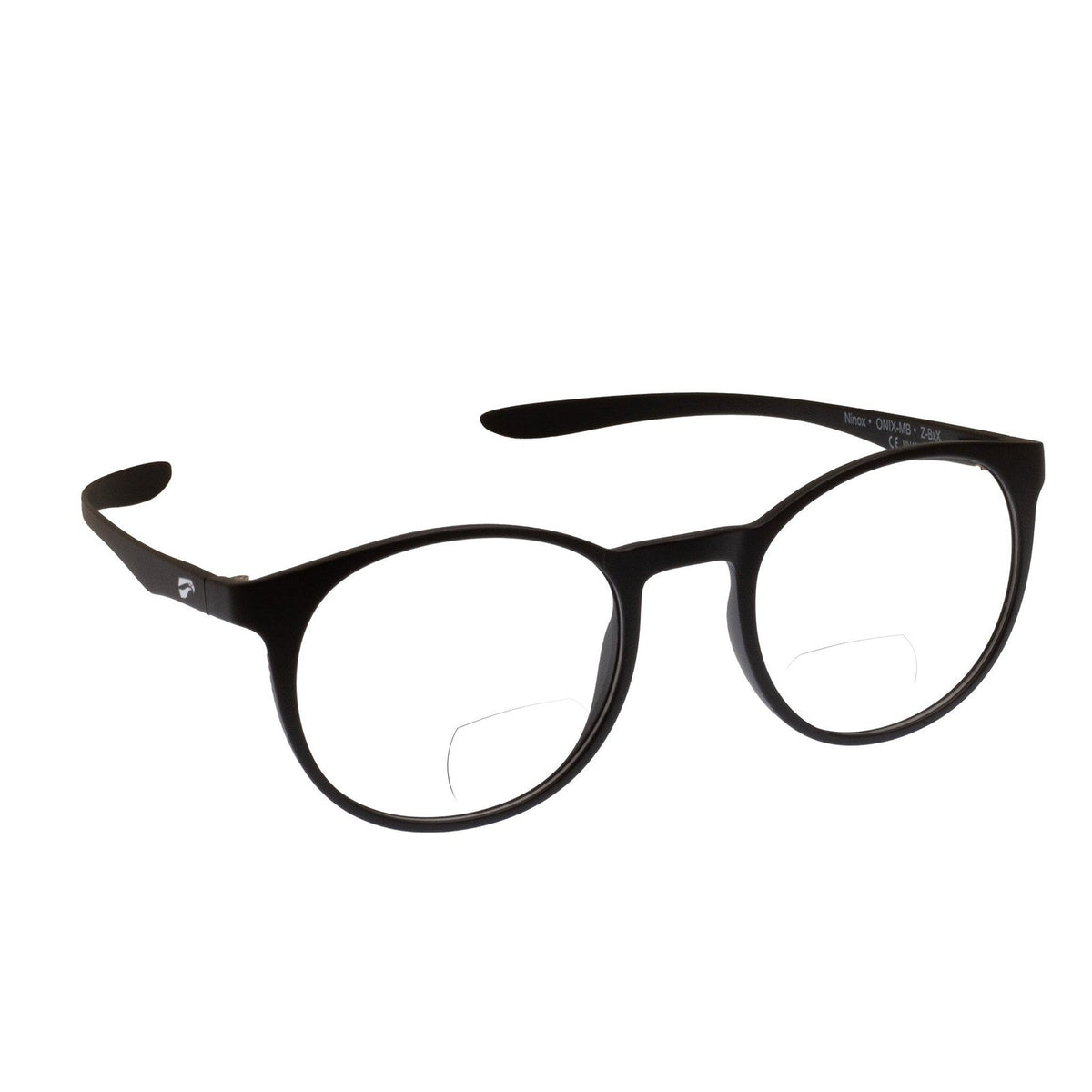 Flying Eyes Ninox bifocal standard matte black clear plus1 0