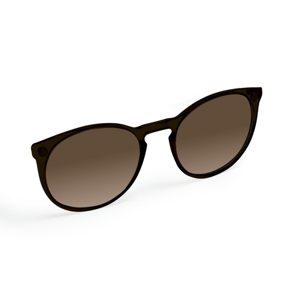 Flying Eyes Ninox magnetic clip-on sunglasses, narrow matte black gradient copper