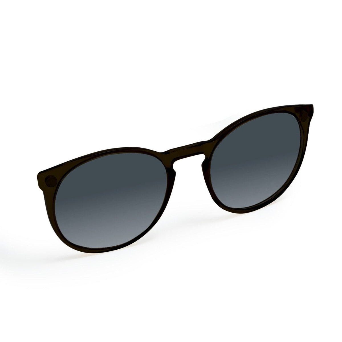 Flying Eyes Ninox magnetic clip-on sunglasses, narrow matte black gradient gray