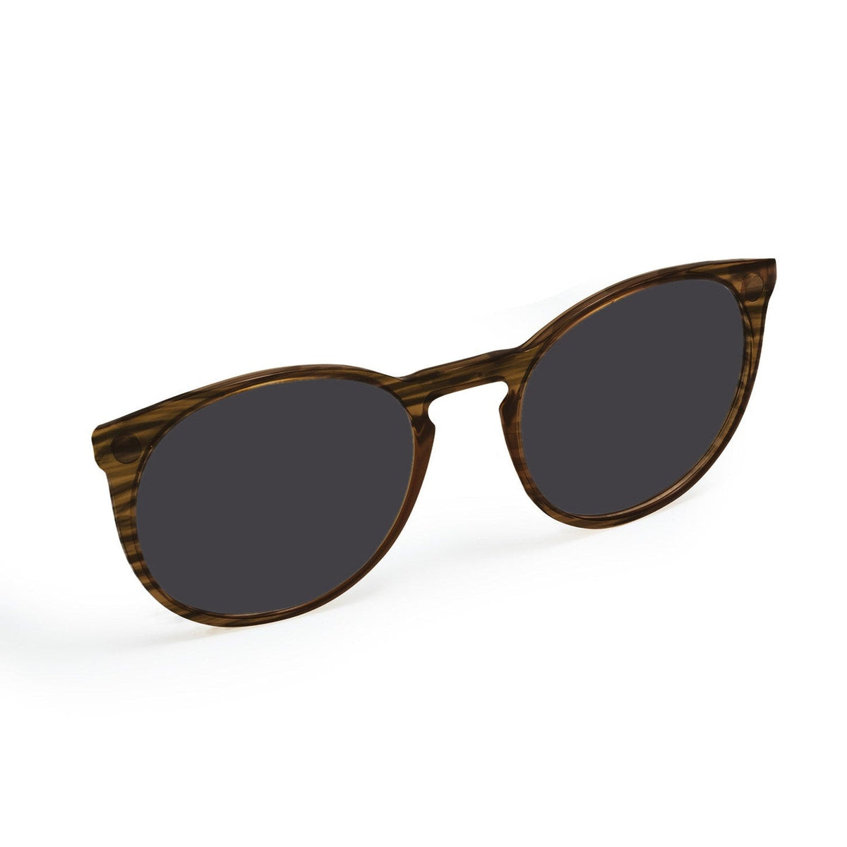 Flying Eyes Ninox magnetic clip-on sunglasses, narrow tortoise polarized solid gray