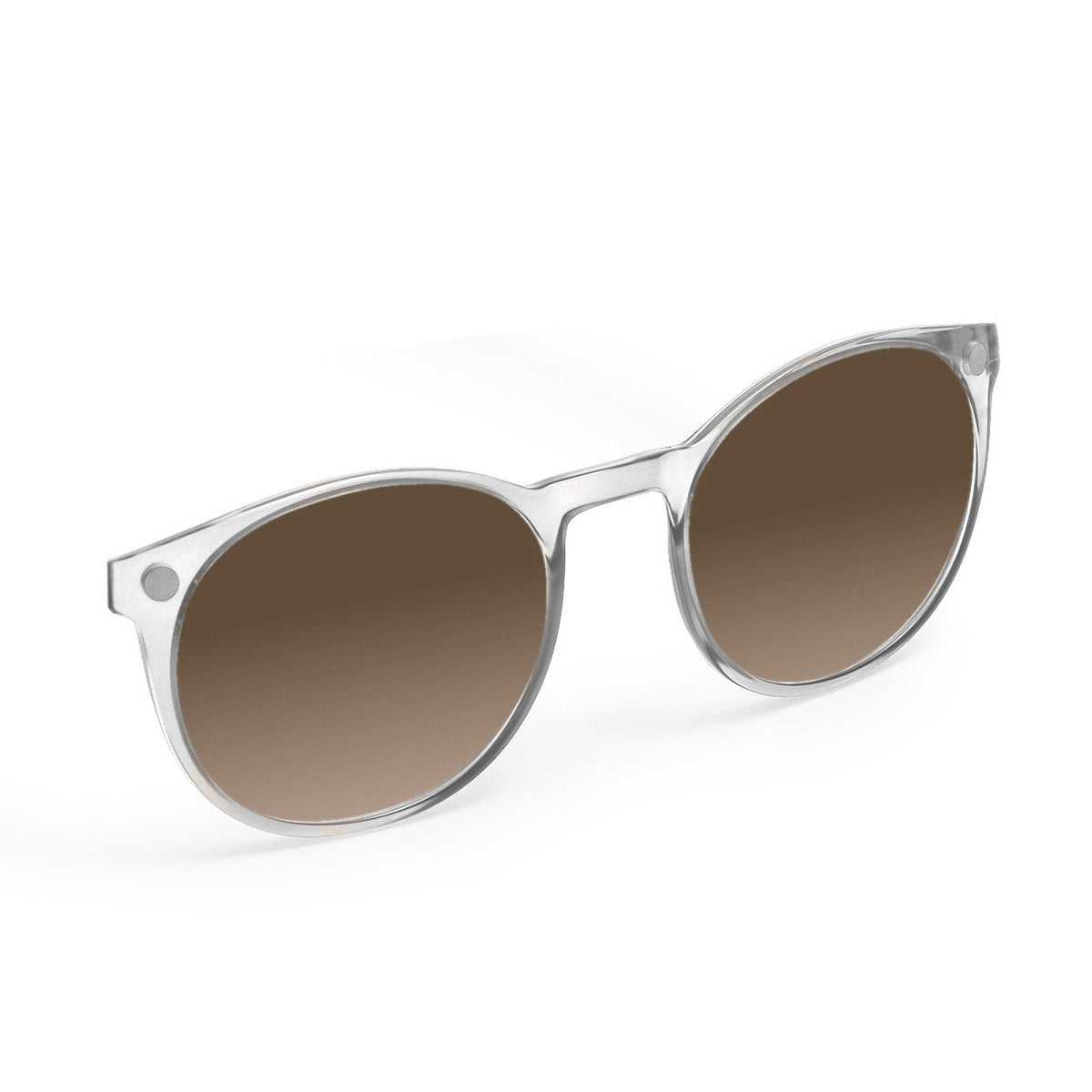 Flying Eyes Ninox magnetic clip-on sunglasses, standard clear black tie gradient copper