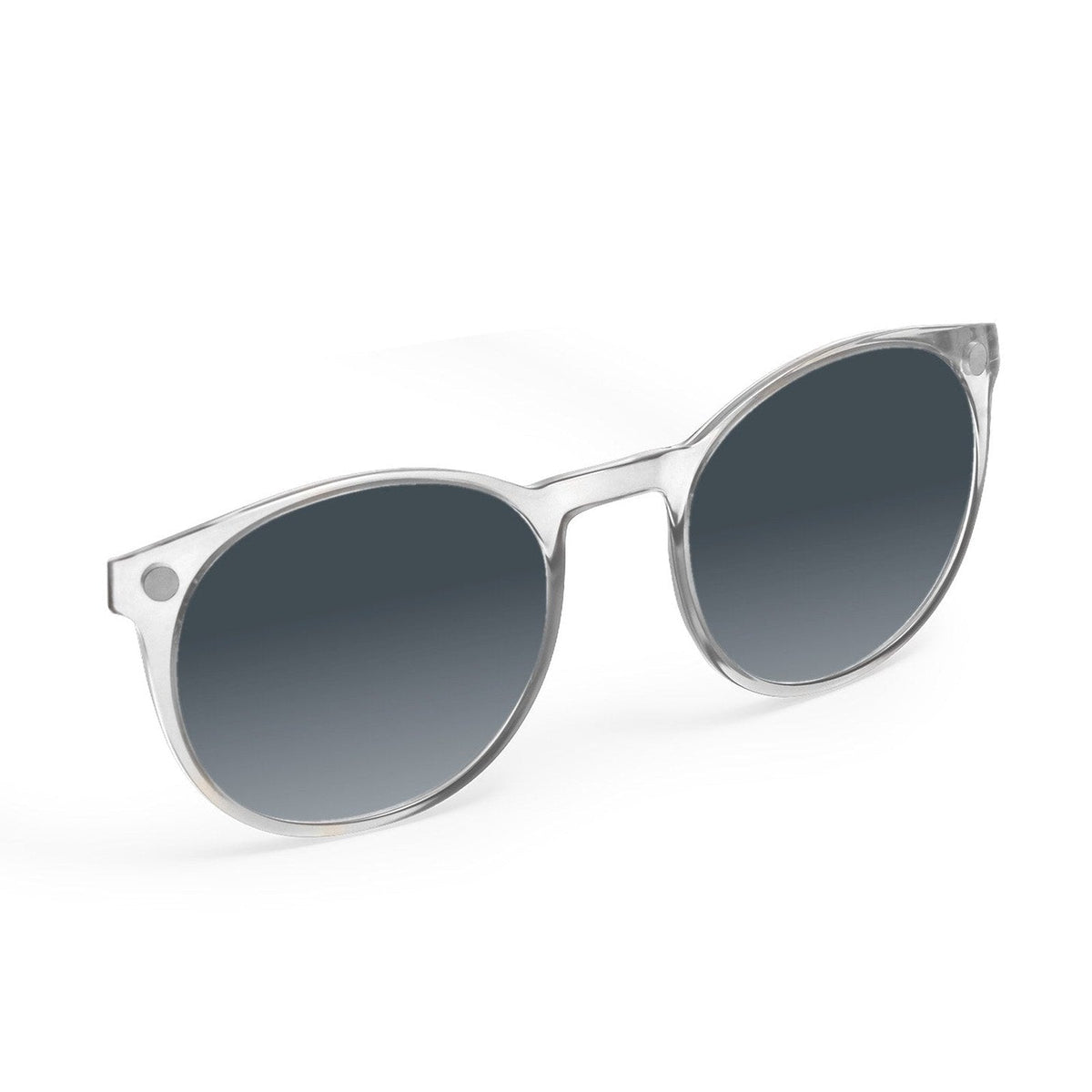 Flying Eyes Ninox magnetic clip-on sunglasses, standard clear black tie gradient gray