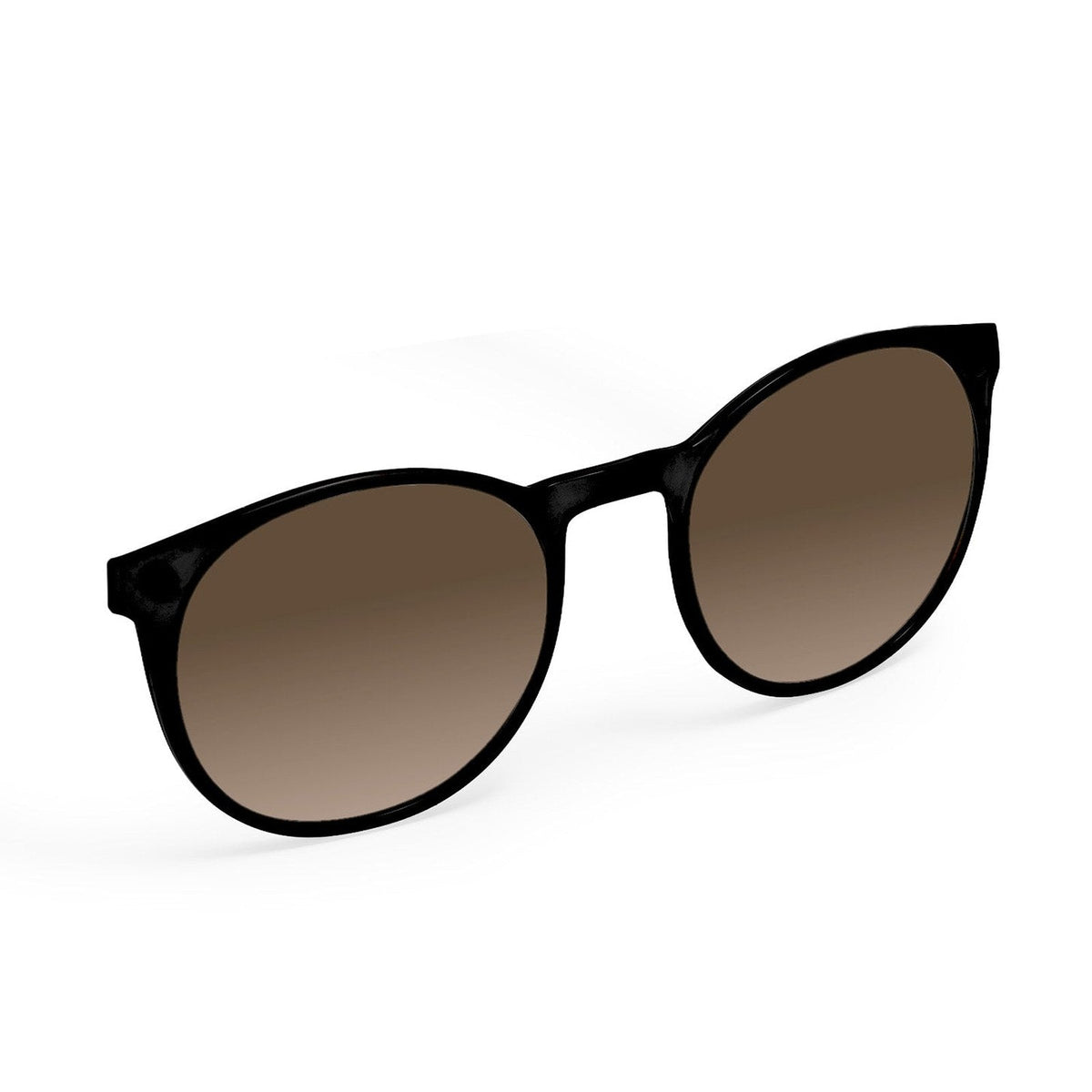 Flying Eyes Ninox magnetic clip-on sunglasses, standard matte black gradient copper
