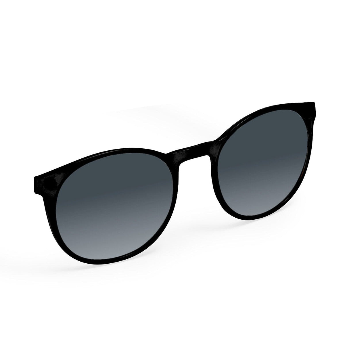 Flying Eyes Ninox magnetic clip-on sunglasses, standard matte black gradient gray