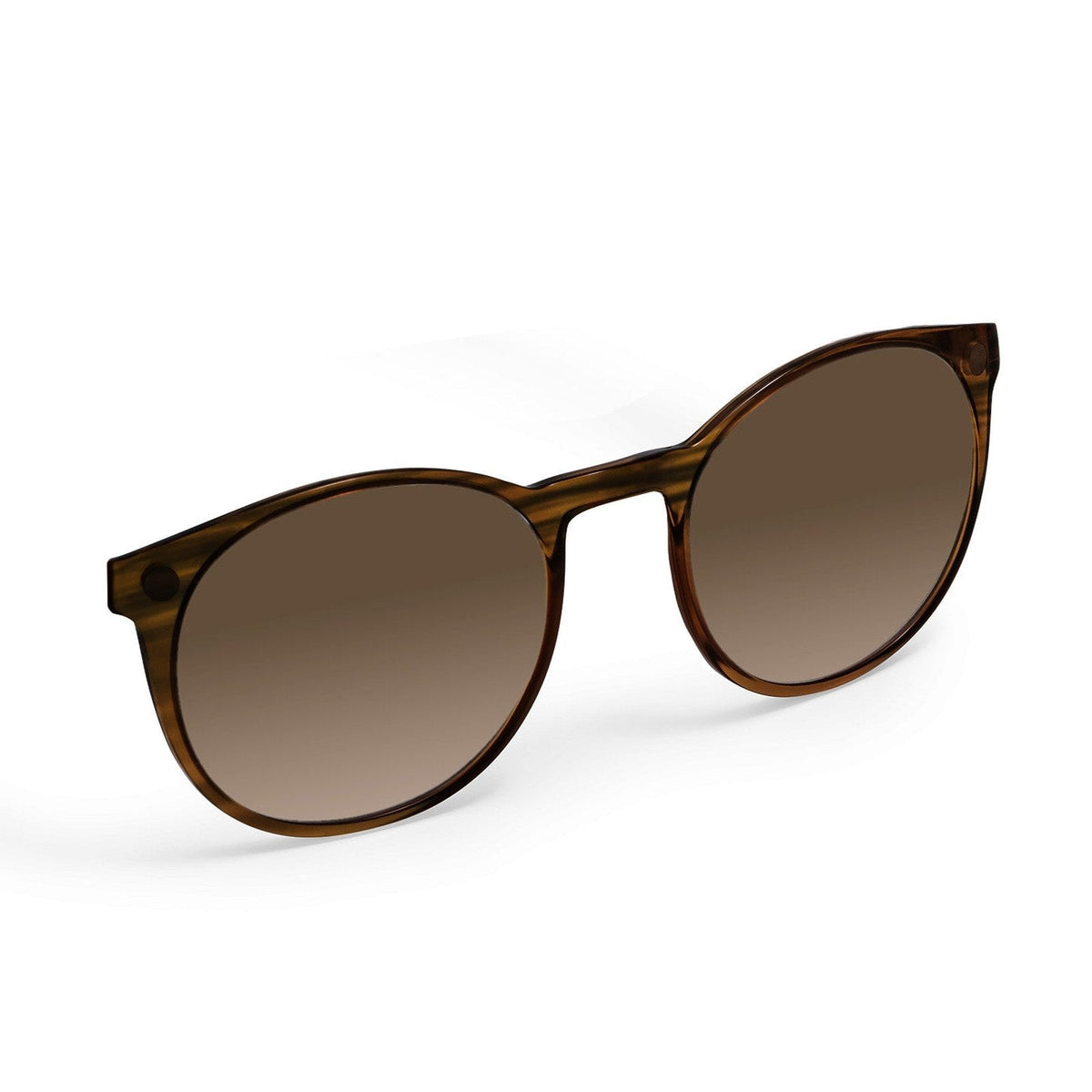 Flying Eyes Ninox magnetic clip-on sunglasses, standard tortoise gradient copper