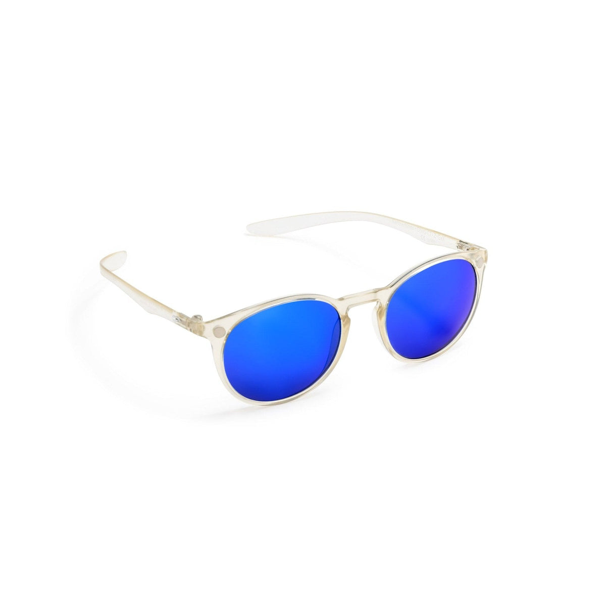 Flying Eyes ninox narrow clear mirrored sapphire