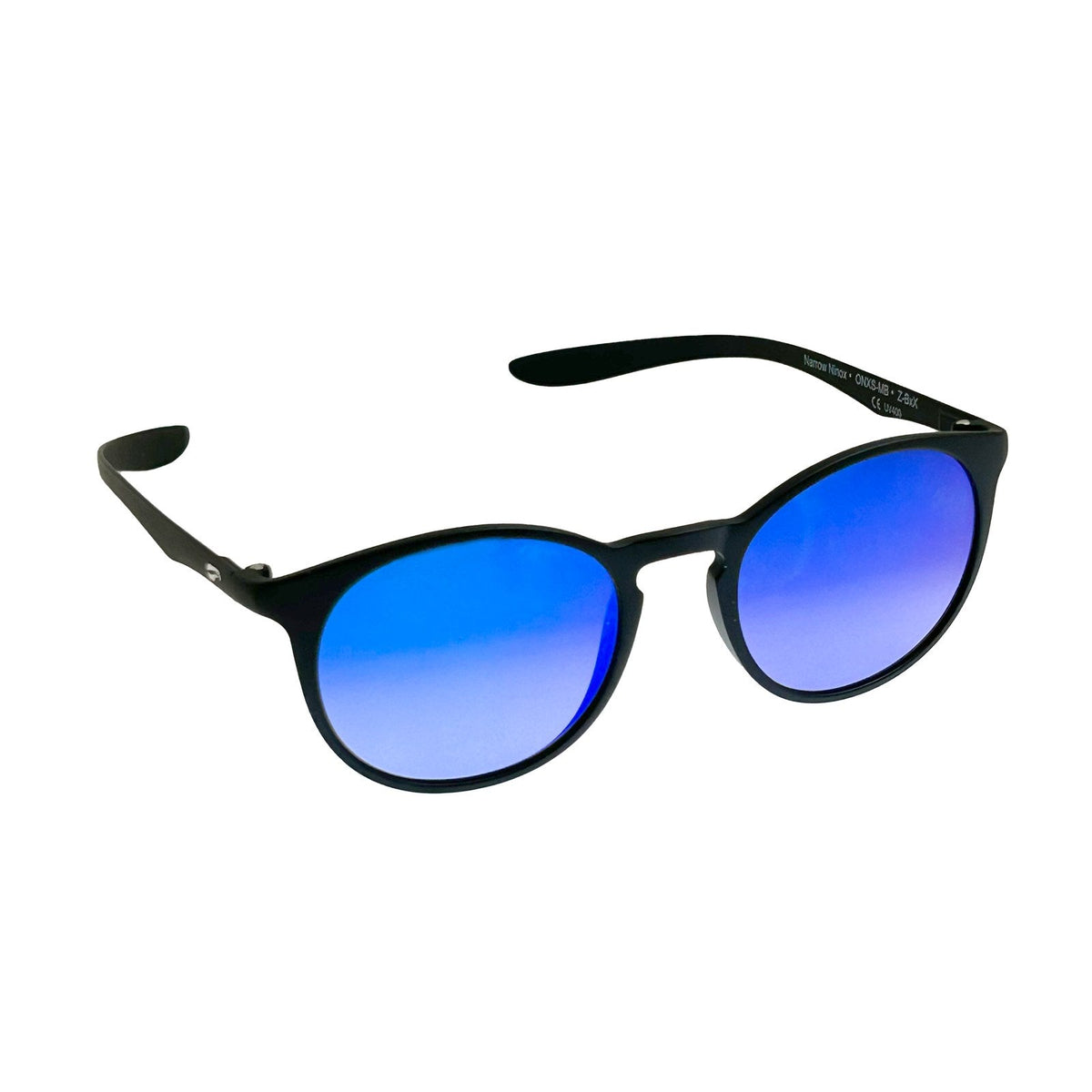 Flying Eyes ninox narrow matte black gradient mirrored sapphire