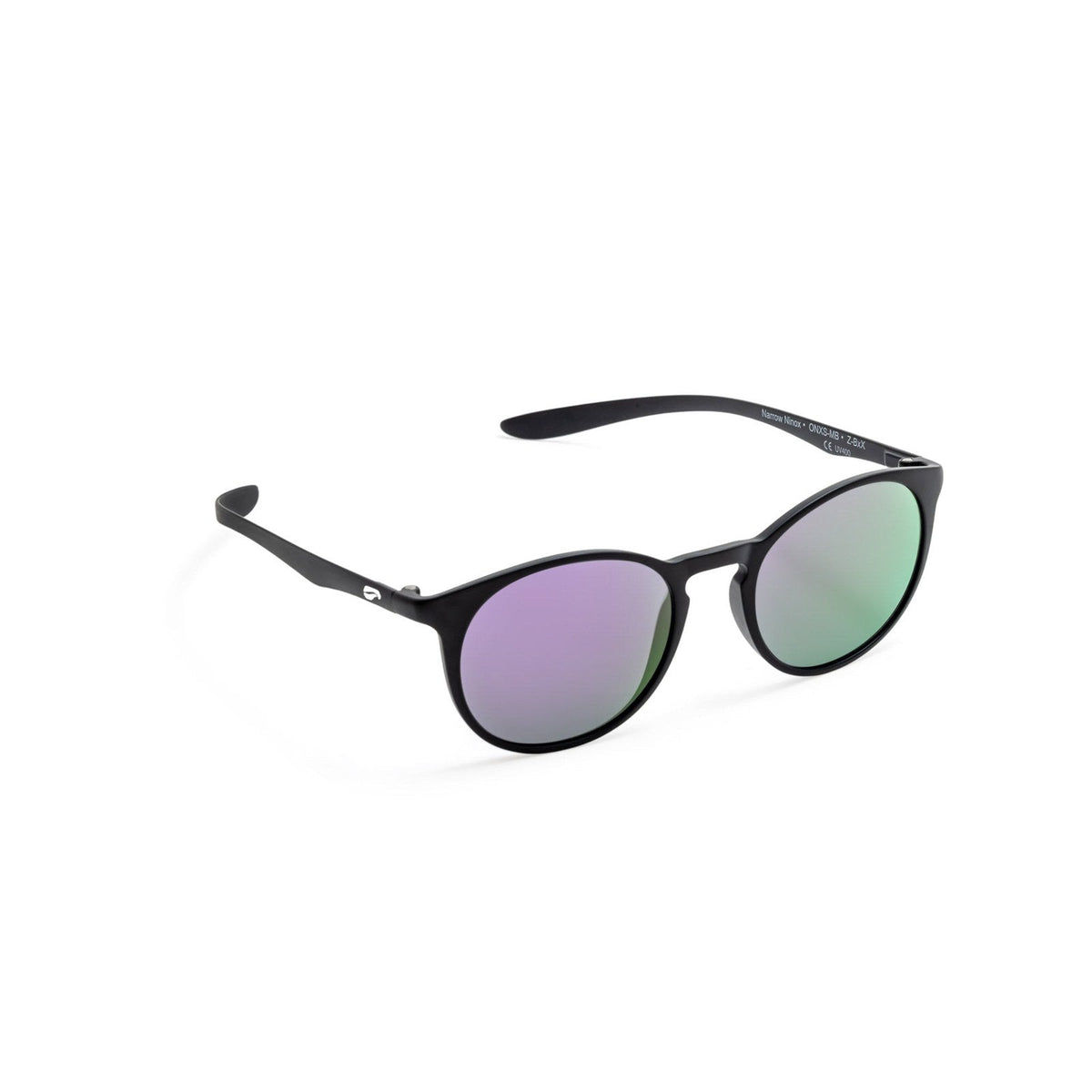 Flying Eyes ninox narrow matte black mirrored amethyst