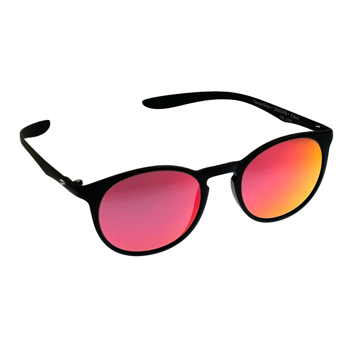 Flying Eyes ninox narrow matte black mirrored sunset