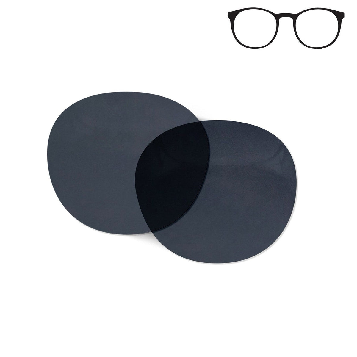 Flying Eyes Ninox replacement lens - narrow frame dark solid gray