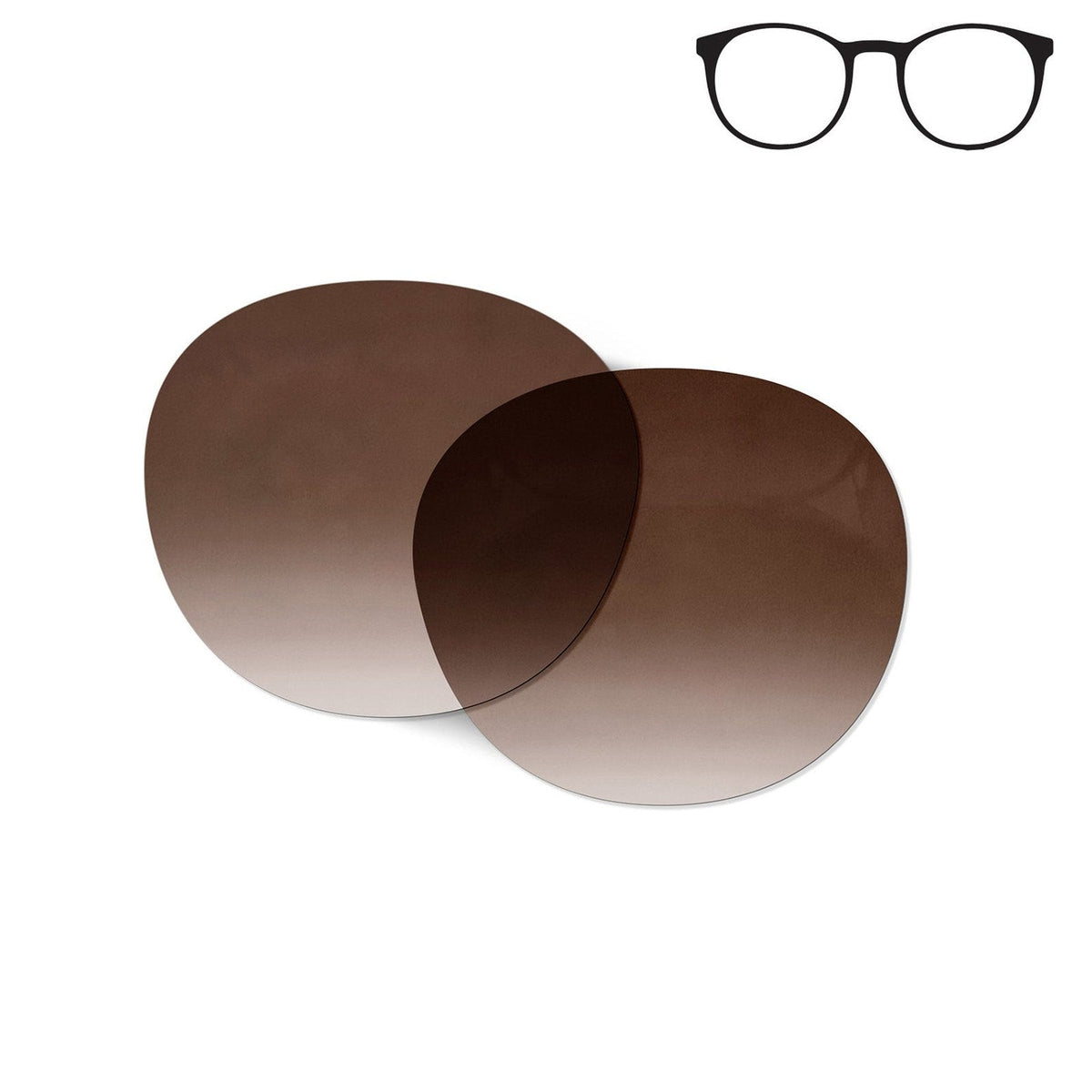 Flying Eyes Ninox replacement lens - narrow frame gradient copper