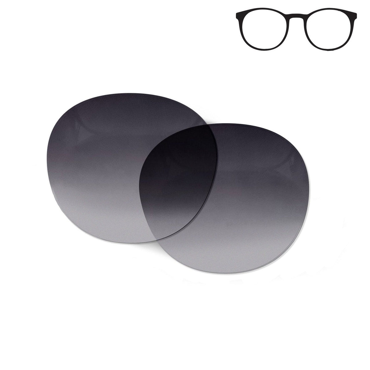 Flying Eyes Ninox replacement lens - narrow frame gradient gray