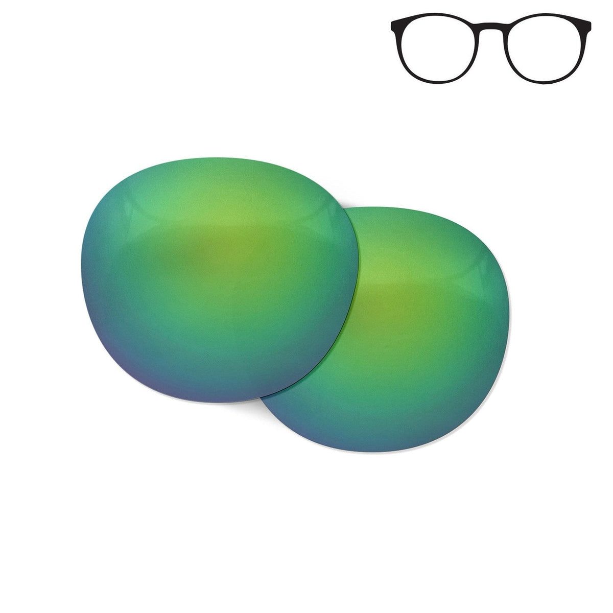 Flying Eyes Ninox replacement lens - narrow frame mirrored emerald