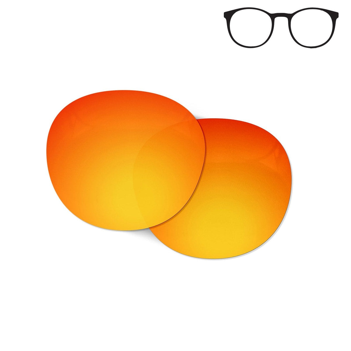 Flying Eyes Ninox replacement lens - narrow frame mirrored rose