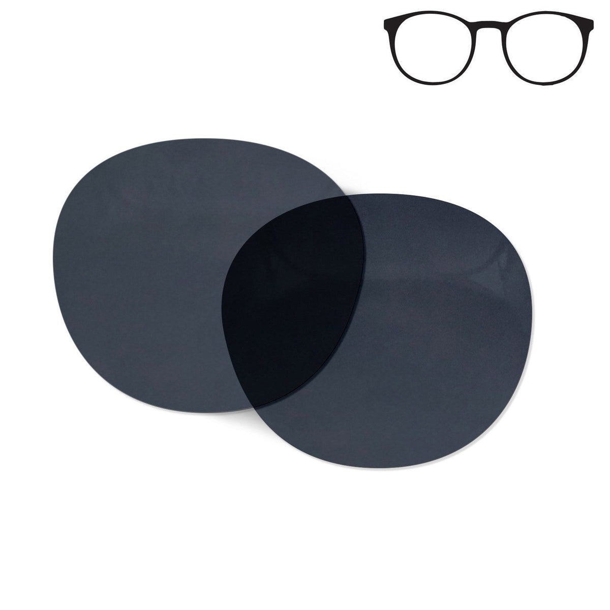 Flying Eyes Ninox replacement lens - standard frame dark solid gray