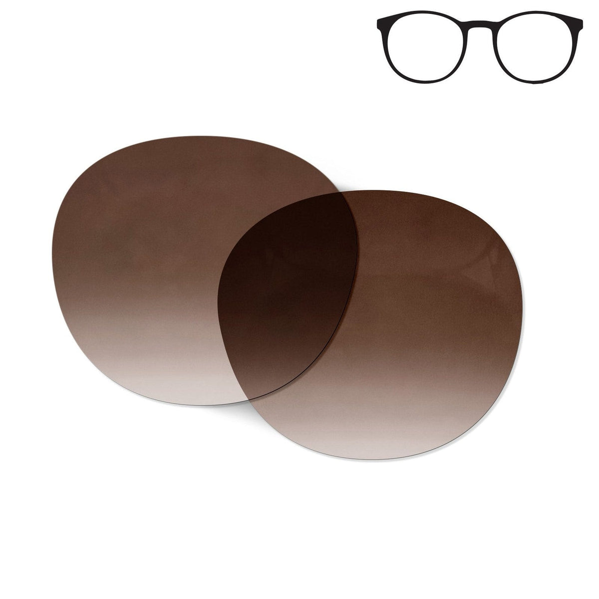 Flying Eyes Ninox replacement lens - standard frame gradient copper