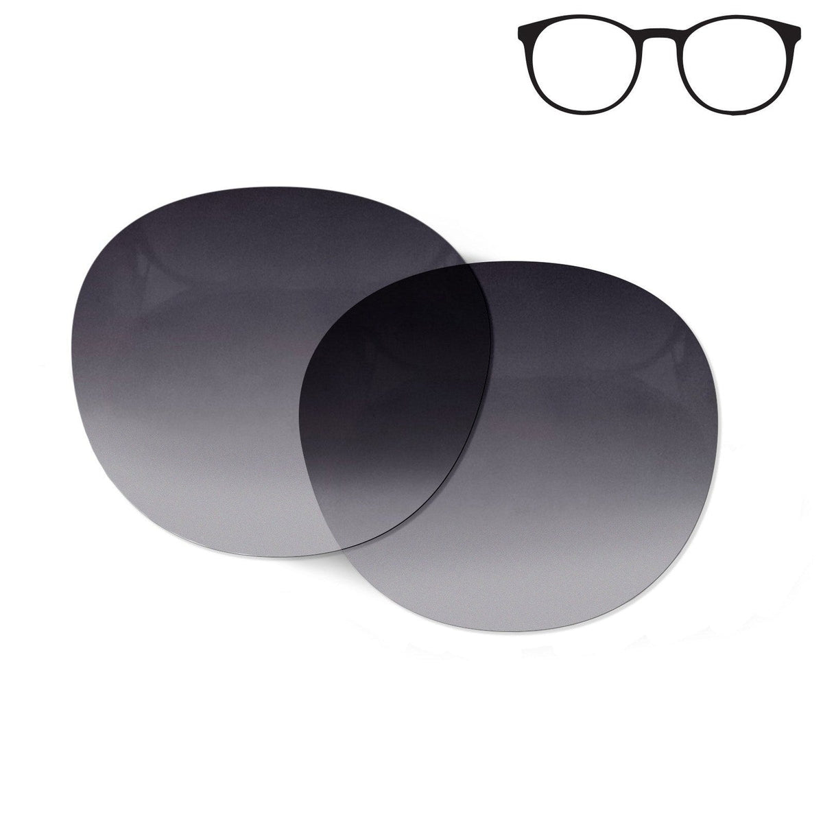 Flying Eyes Ninox replacement lens - standard frame gradient gray