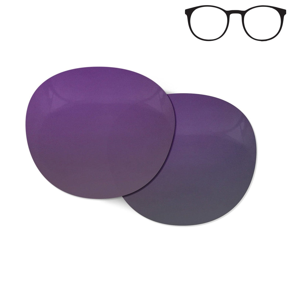 Flying Eyes Ninox replacement lens - standard frame mirrored amethyst
