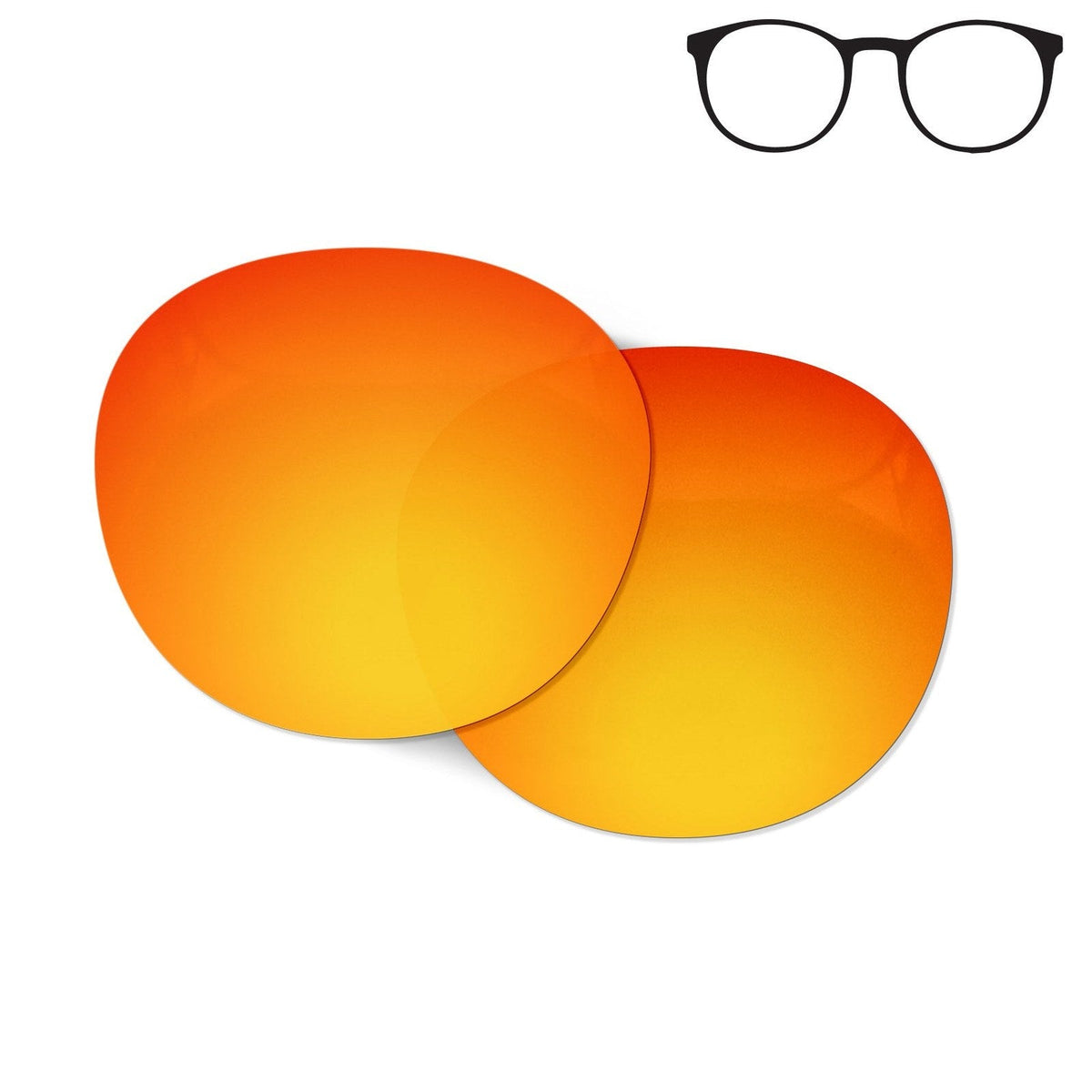 Flying Eyes Ninox replacement lens - standard frame mirrored rose