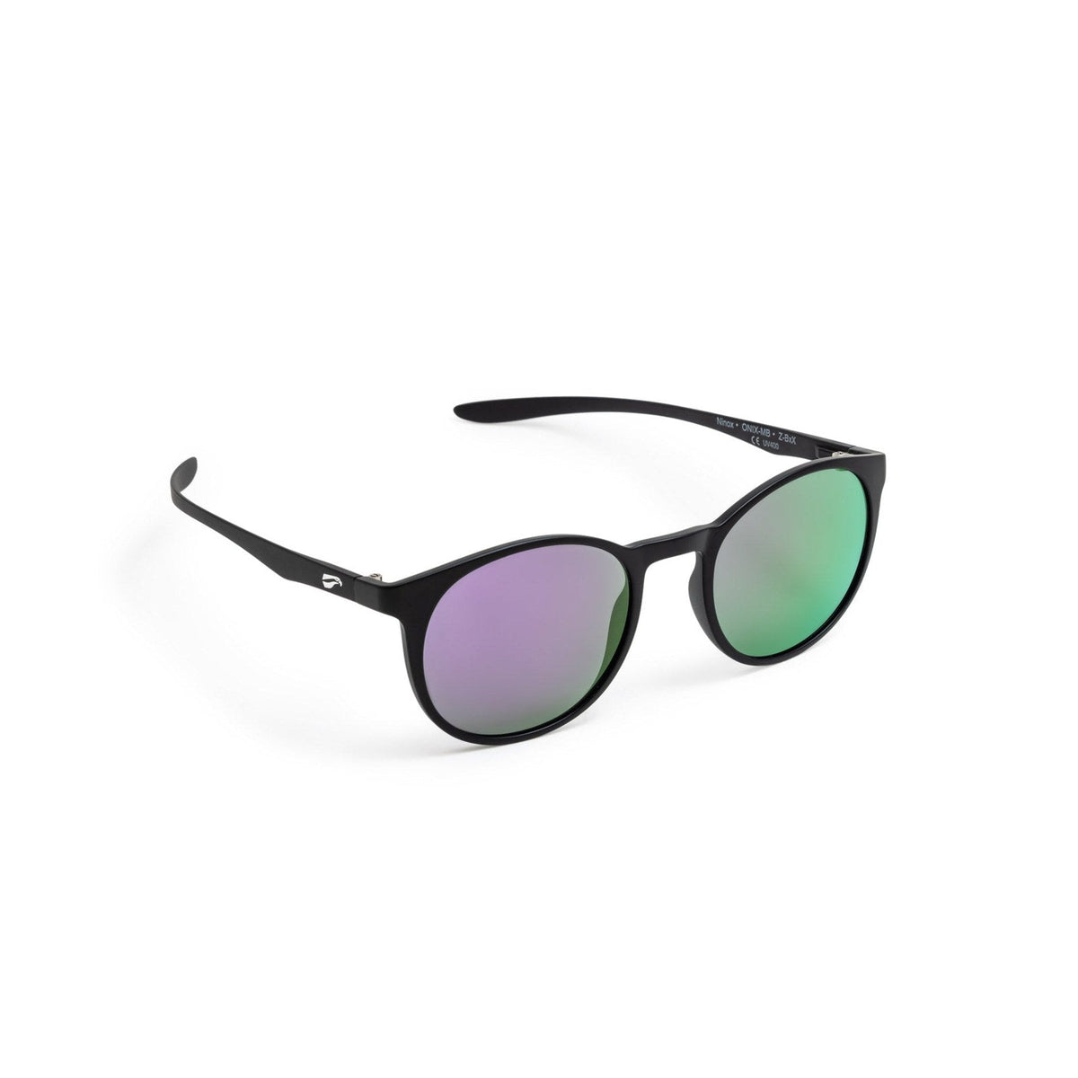Flying Eyes ninox standard matte black mirrored amethyst